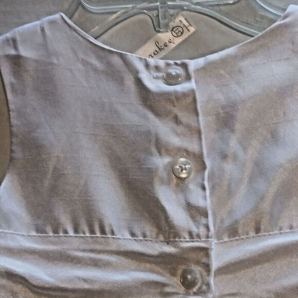 Cherokee 3T White Party Dress For Your Little one. Bow in Front & Button in Back - Picture 9 of 12